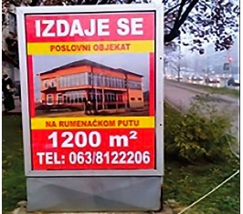 Novi Sad - City light - Bul kralja Petra, kod Lovotursa Z