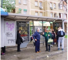 Novi Sad - Autobuska stajališta - Ugao Rumenačke i Kornelija Stankovća