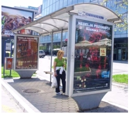 Novi Sad - Autobuska stajališta - Bulevar oslobođenja sa Ul. cara Lazara - MERKATOR