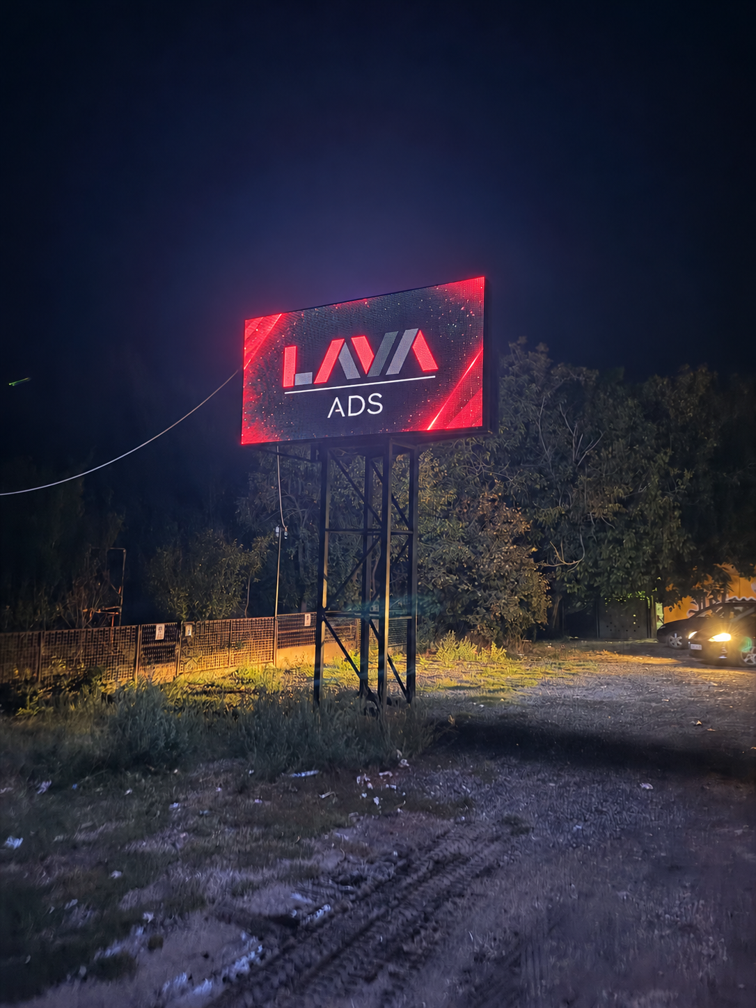 LED ekran Lava ADS na Beogradskom putu 11 u Požarevcu