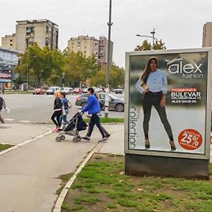 Novi Sad - CityLight - Bul. oslobođenja i Kralja Petra  VU