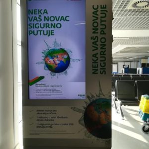 Totemi - Led Displej – Aerodrom Nikola Tesla - A2A3 Gate NG a (Cena je za 22 ekrana)