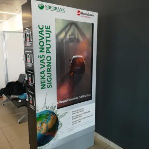 Totemi - Led Displej – Aerodrom Nikola Tesla - C3C4 Gate NG a (Cena je za 22 ekrana)
