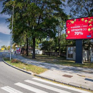 Novi Sad - LED Ekran - Ugao Partizanske i Temerinske  JP