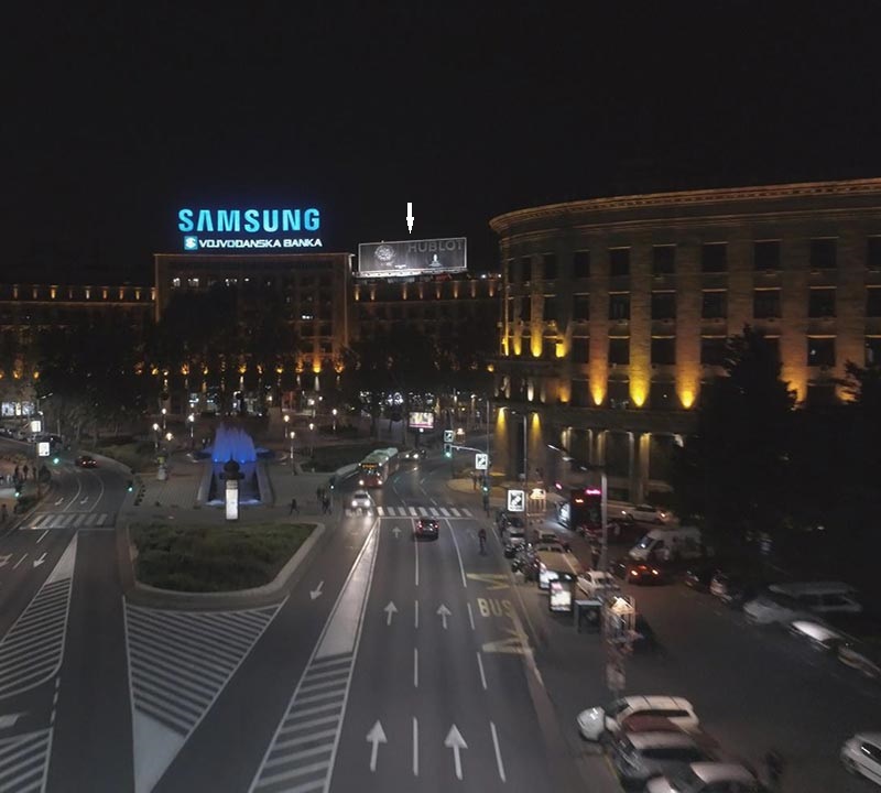 Beograd - Reklama na krovu - Trg Nikole Pašića N - Slika 2