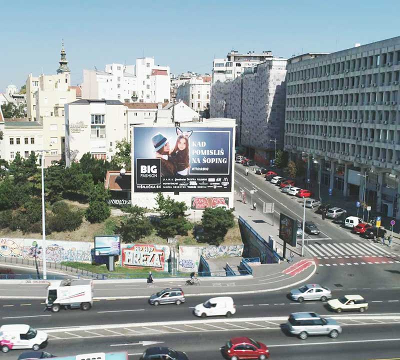 Beograd - Fasadna Reklama - Brankova i Pop Lukina N
